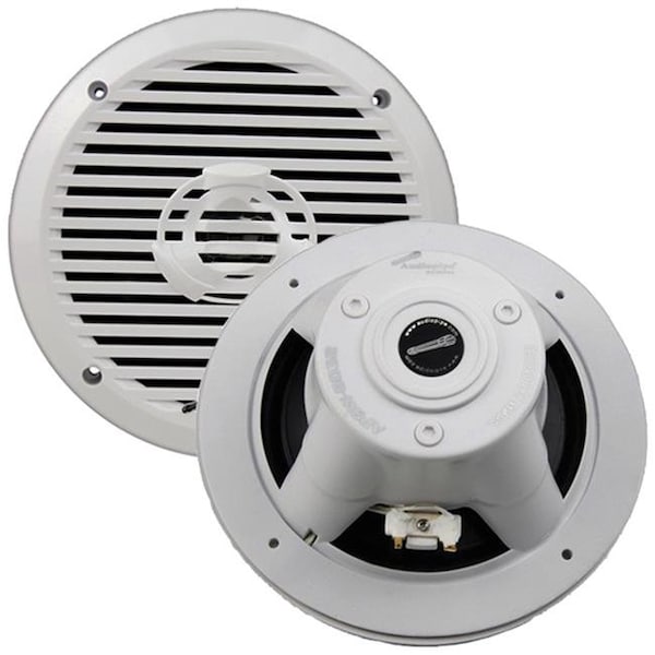 Audiopipe Audiopipe APSW6032 6.5 in. 200 W Maximum 2-Way Marine Speakers; White - Set of 2 APSW6032 - main